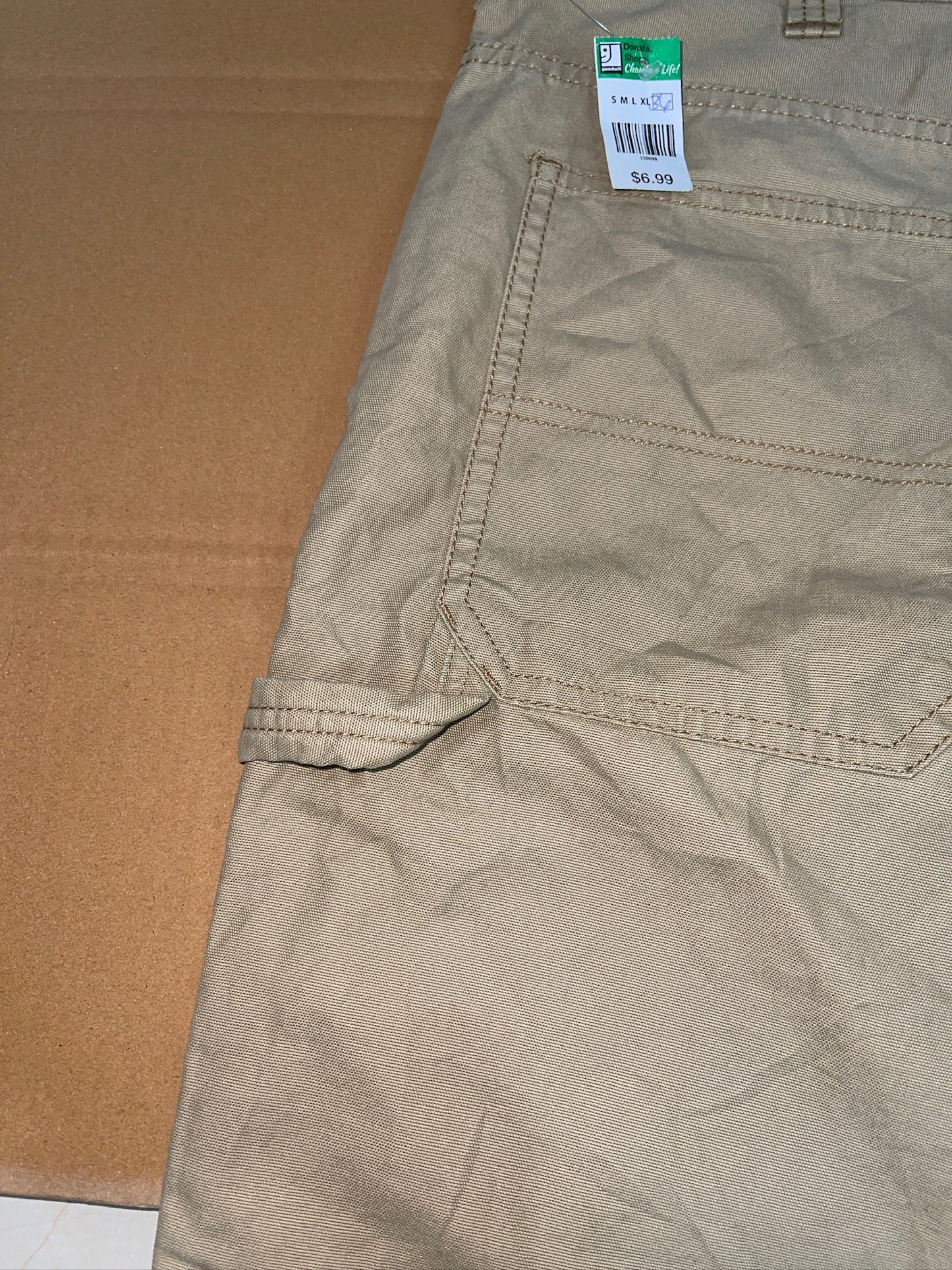 NEW Mountain Regular Fit Utility Canvas Work Pants 38 x 30 Desert Tan