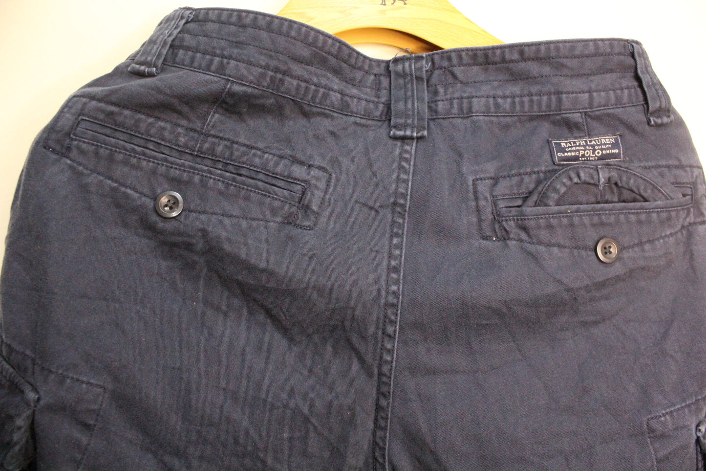 Polo Ralph Lauren Navy Blue Cargo Shorts Size: 42