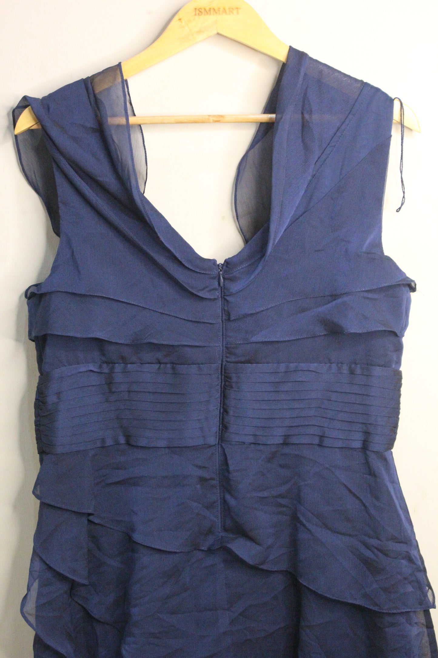 Adrianna Papell tiered chiffon cocktail dress