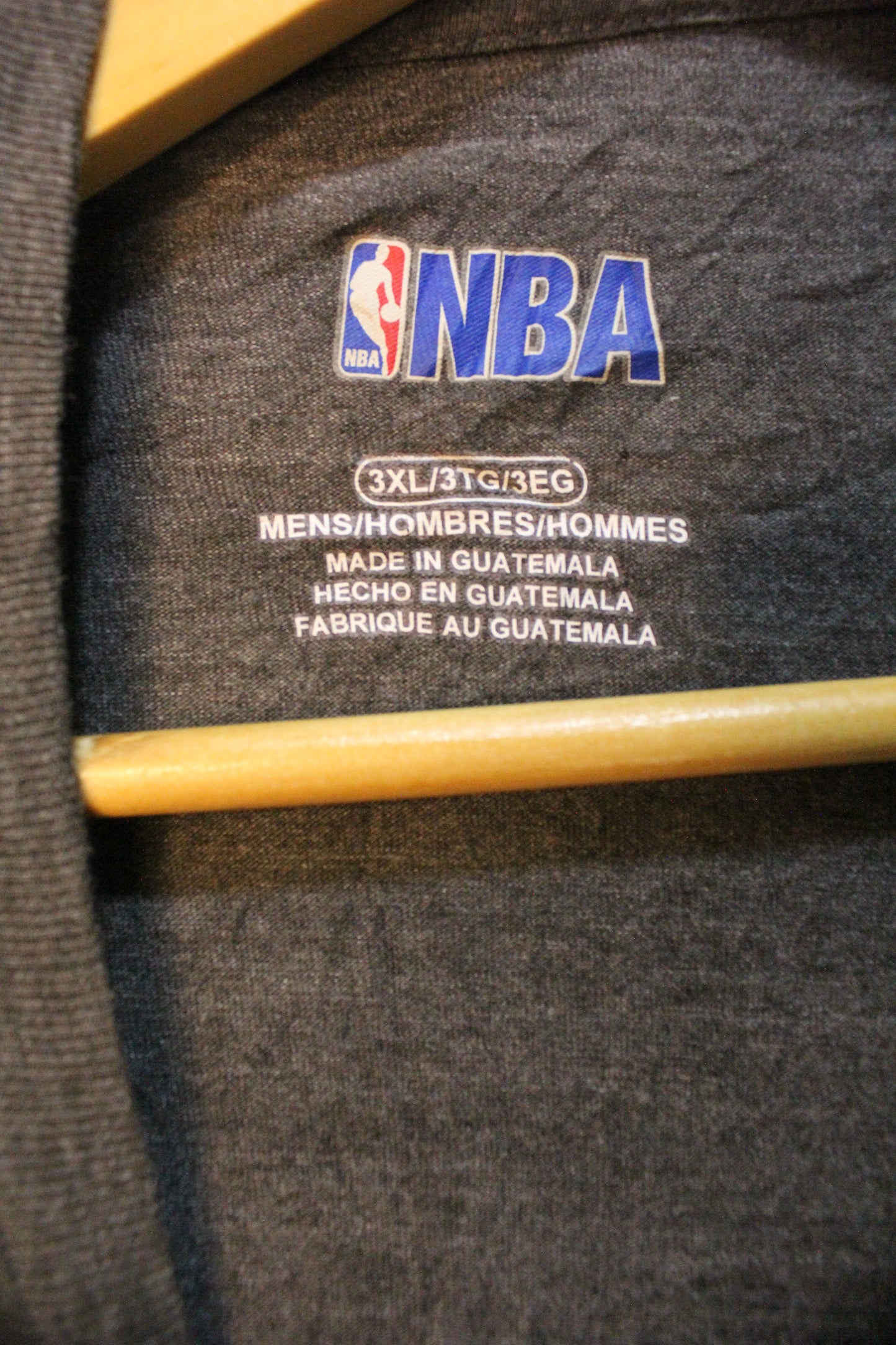 NBA Denver Nuggets Basketball Mens Logo T Shirt Gray Size XL