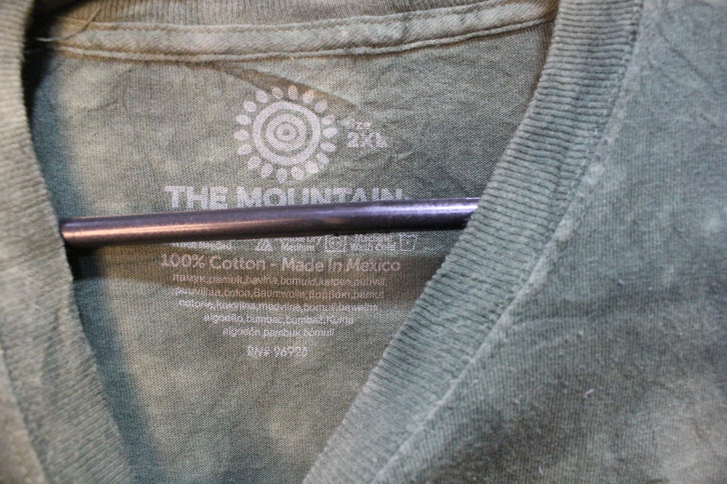 The Mountain Tigers Green Jungle Graphic Tie Dye Shirt 2011 2XL All Over Print