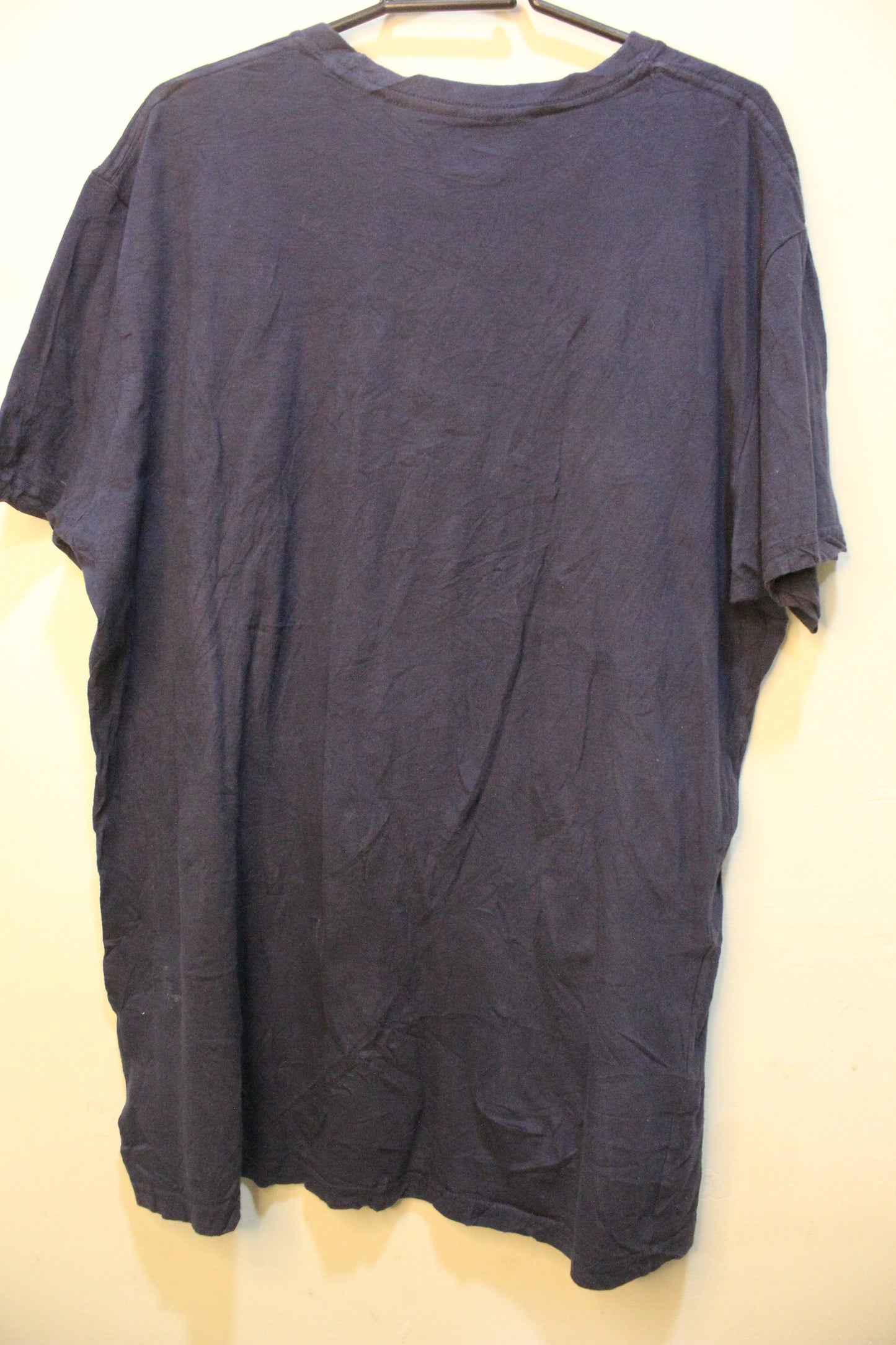 Adidas Logo Blue Graphic Tee Men's Crew Neck Small