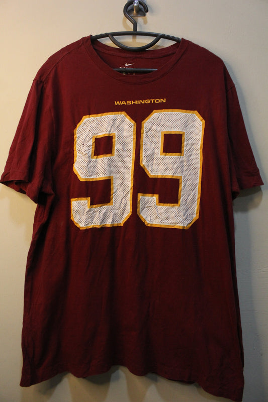NFL TEAM APPAREL mens NFL WASHINGTON #99 Chase Young marion t shirt sz medium