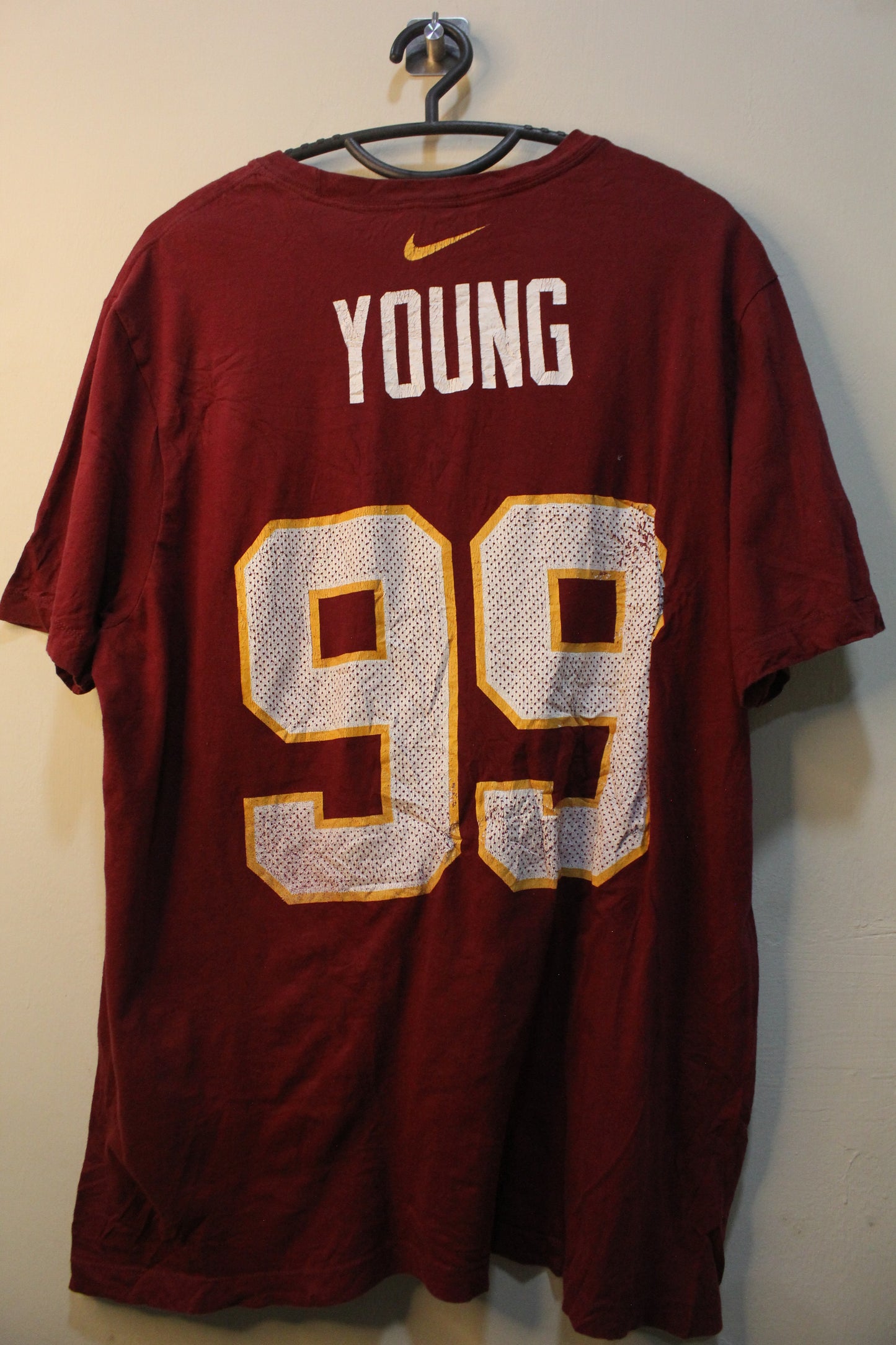 NFL TEAM APPAREL mens NFL WASHINGTON #99 Chase Young marion t shirt sz medium