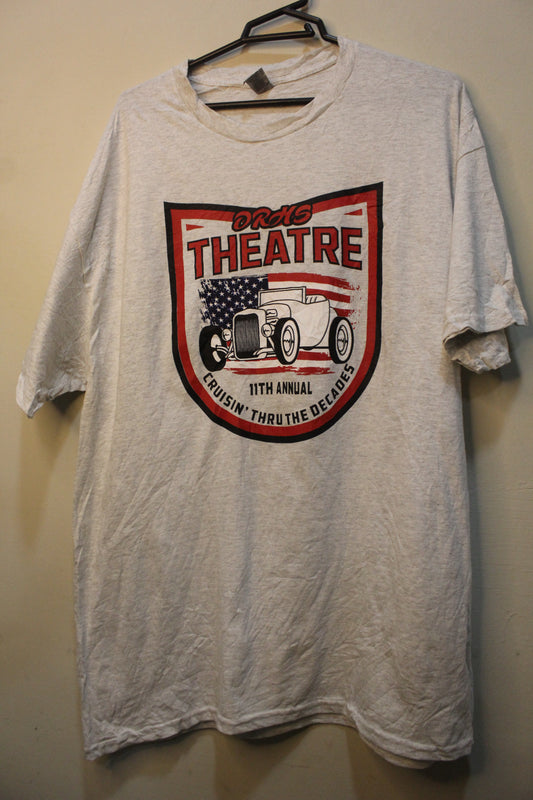 Vtg Ty-Rods Drive In Theatre 29th 2001 Old Timers Reunion T Shirt Kaiser Hot Rod