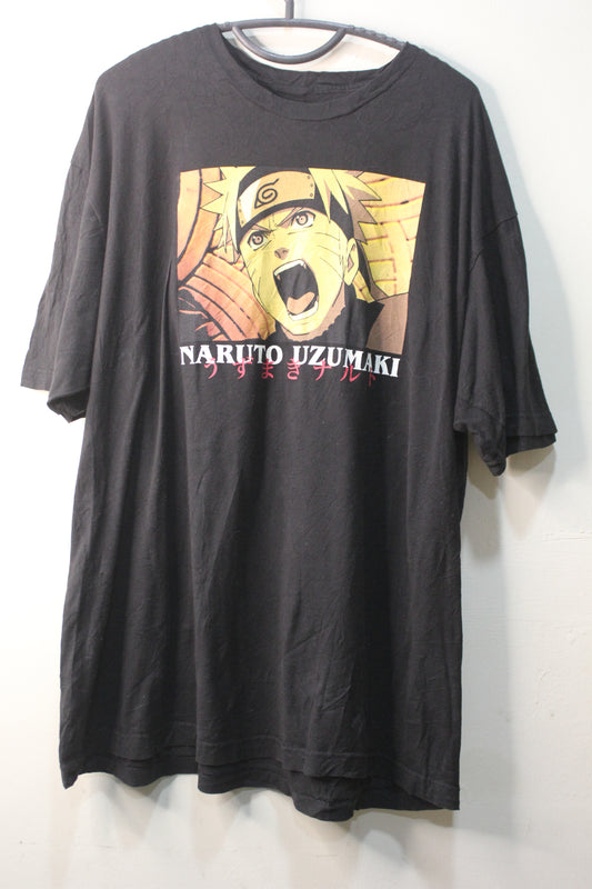 Naruto Shippuden Collection Naruto Uzumaki Graphic T-Shirt Viz Media 2007 XL