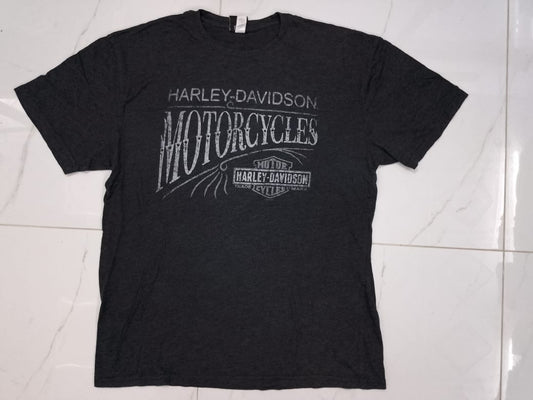 Genuine Harley Davidson Motorcycles Faded Black Tshirt Deadwood, SD Size XL