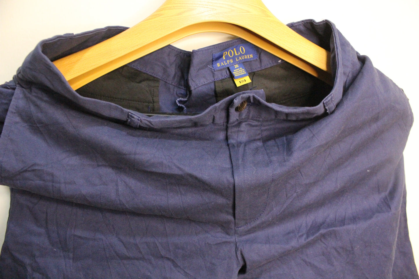 POLO Ralph Lauren Shorts Men’s 20  Blue Dry Clean RARE