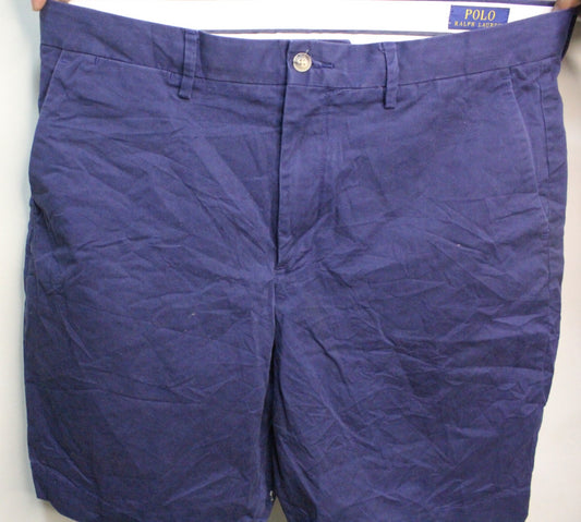 Polo Ralph Lauren Shorts Mens 38 Blue Stretch Classic Fit Casual Golf Chino