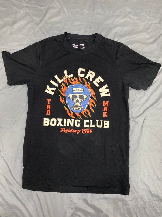 BOXING FLAME T-SHIRT - BLACK