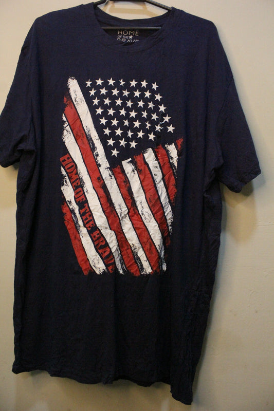 AMERICAN FLAG Patriotic USA Flag TEE Men's SIZE XXL NWT