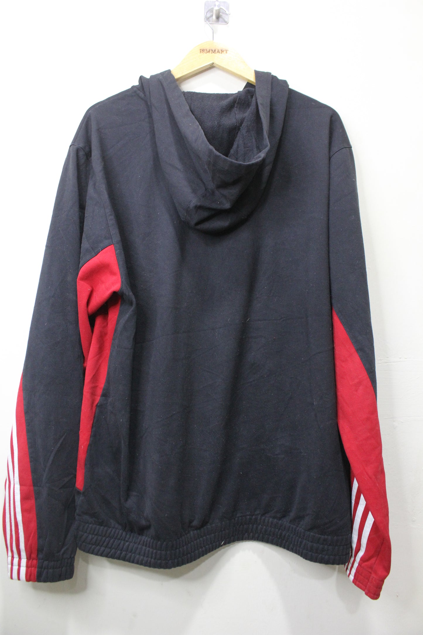 ADIDAS Men Sweat Shirt Sweater Jacket Coat/Hood Black Size XL