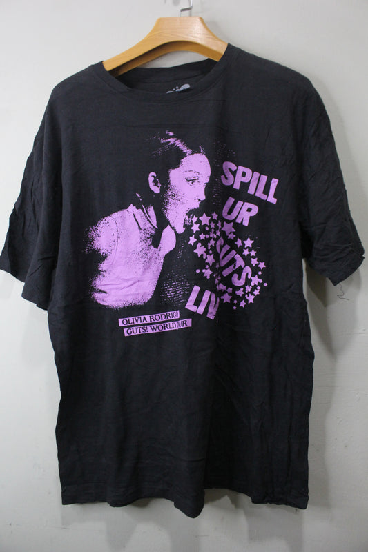 2024 Olivia Rodrigo Spill Ur Guts Live Guts! World Tour 2XL Women's Shirt